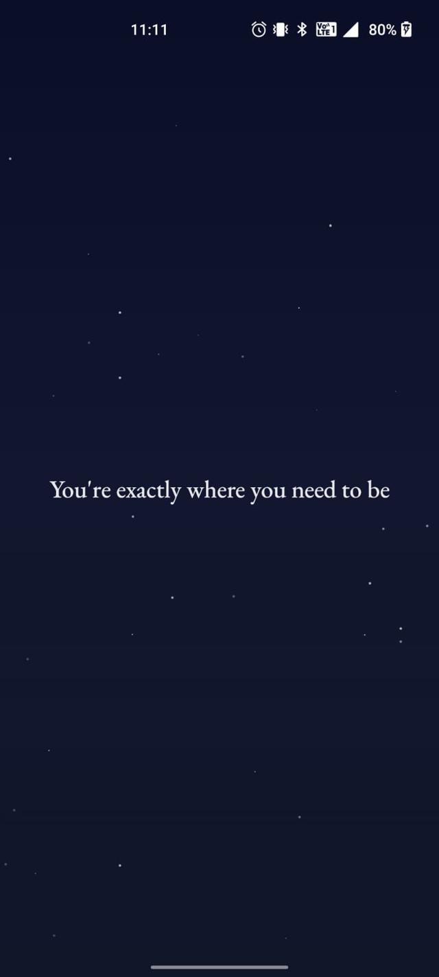 Immersive starry night experience